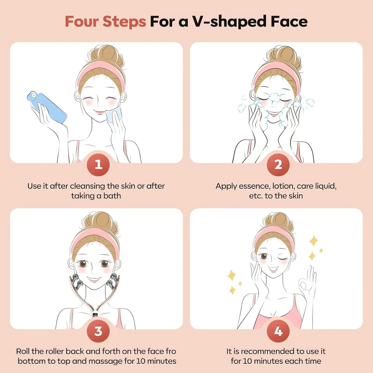 EMS Beauty Roller 💖⚡ Lift Your V-Line