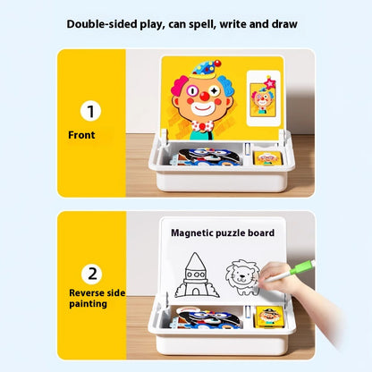 Magnetic Puzzle Children's Magnetic Toy Building Blocks