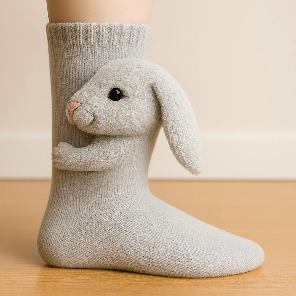 3D Knit Animal Socks 🧦🐾