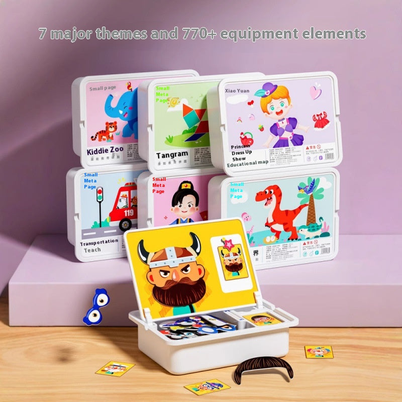 Magnetic Puzzle Children's Magnetic Toy Building Blocks