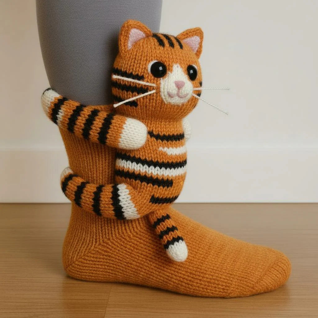 3D Knit Animal Socks 🧦🐾
