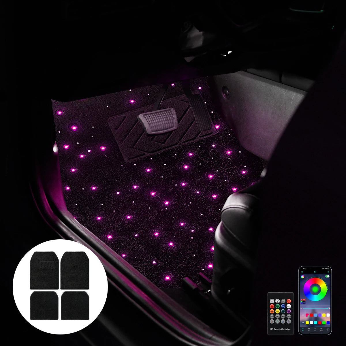 RGB Car Floor Lights 🌌🚗