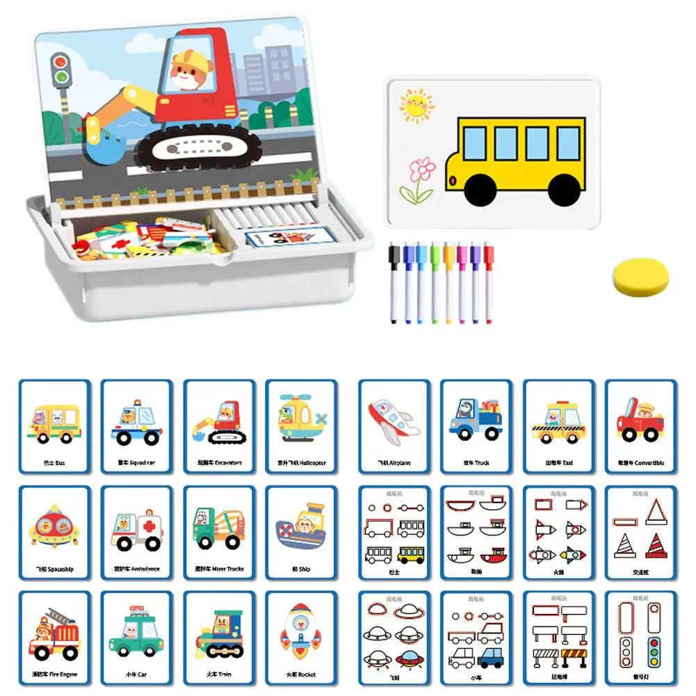 Magnetic Puzzle Children's Magnetic Toy Building Blocks