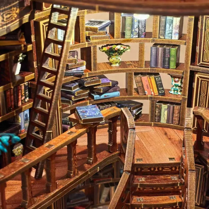 Miniature Book Hall 🌙📚 A Tiny World of Wonder