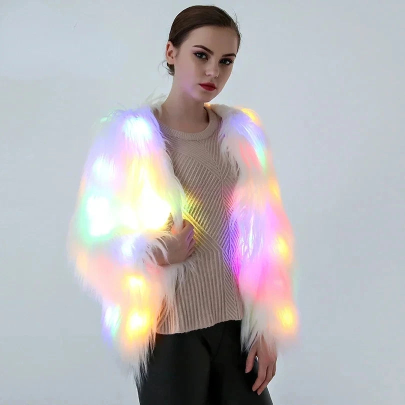 Women LED Hooded Coat 🌈✨