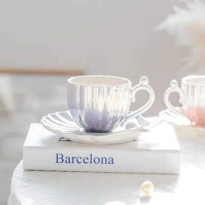 Teacup Set 🐚🤍 Sip in Coastal Luxury