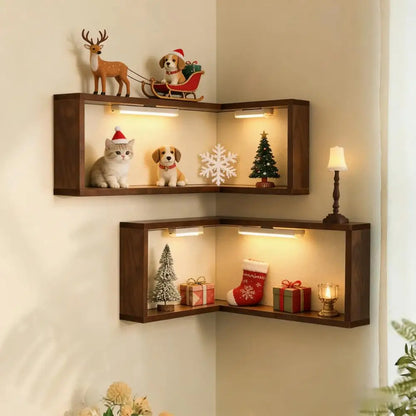 LED Art Shelf ✨📦 Smart Storage, Soft Light