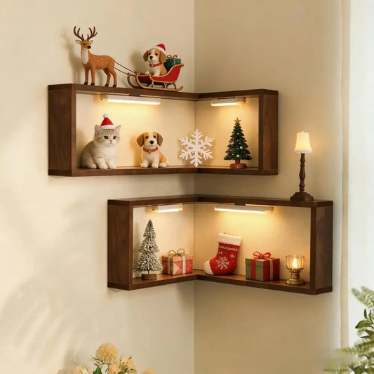 LED Art Shelf ✨📦 Smart Storage, Soft Light