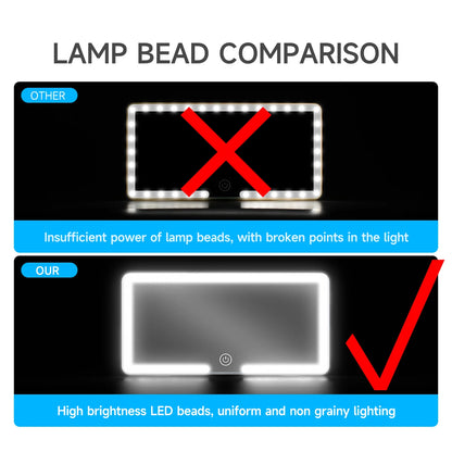 LED Makeup Mirror 🚗💡 Flawless Anywhere