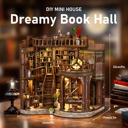 Miniature Book Hall 🌙📚 A Tiny World of Wonder