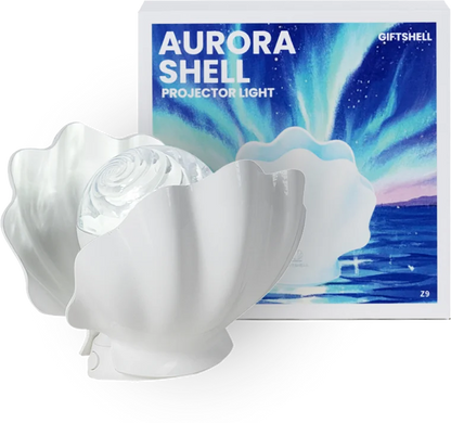 Starry Projector Lamp 🐚🌌 Dreamy Night Glow