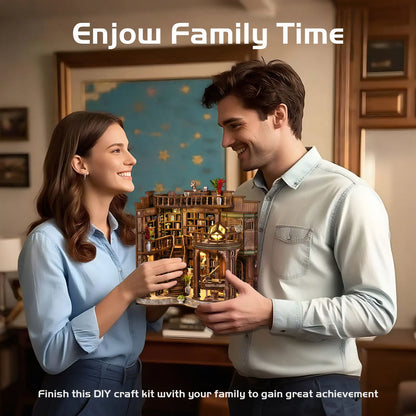 Miniature Book Hall 🌙📚 A Tiny World of Wonder