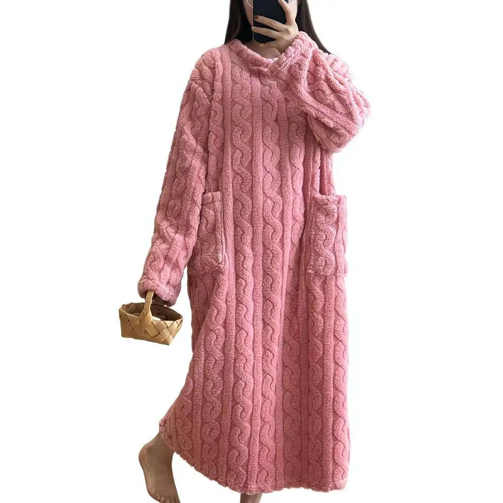 Fleece Winter Nightgown ❄️💗
