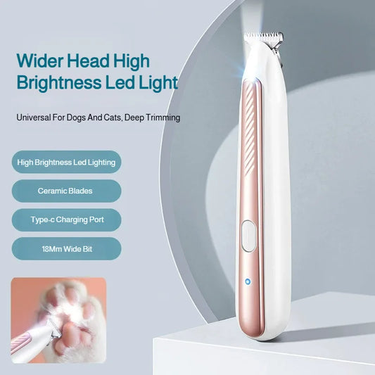 Pet Local Hair Electric Trimmer - Waterproof Shaver, Type-C Charging, Pet Grooming Tool