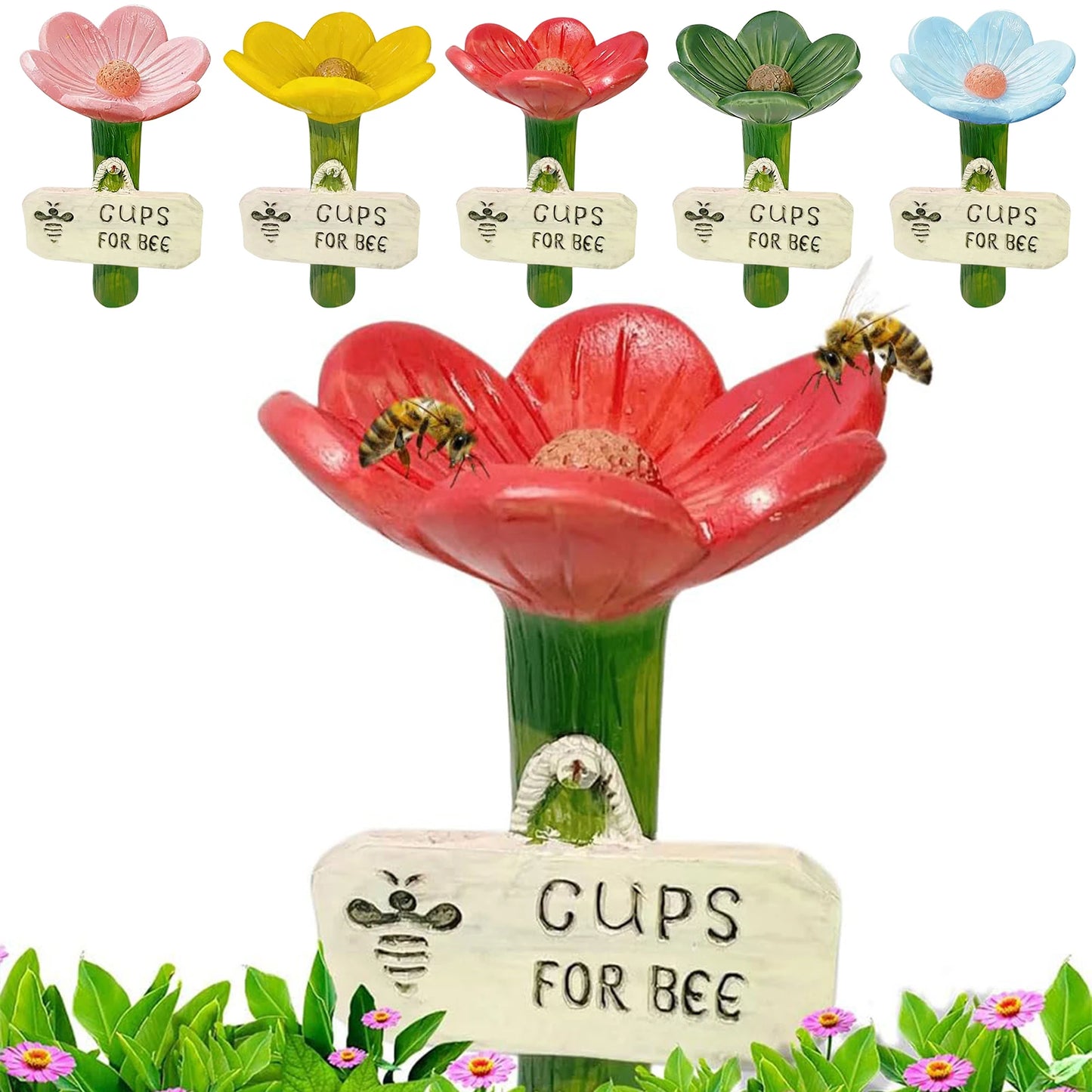 Watering Flower 🌸🐝 Hydration with Heart