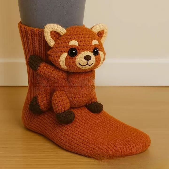 3D Knit Animal Socks 🧦🐾