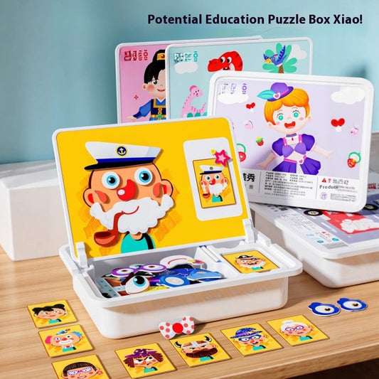 Magnetic Puzzle Children's Magnetic Toy Building Blocks