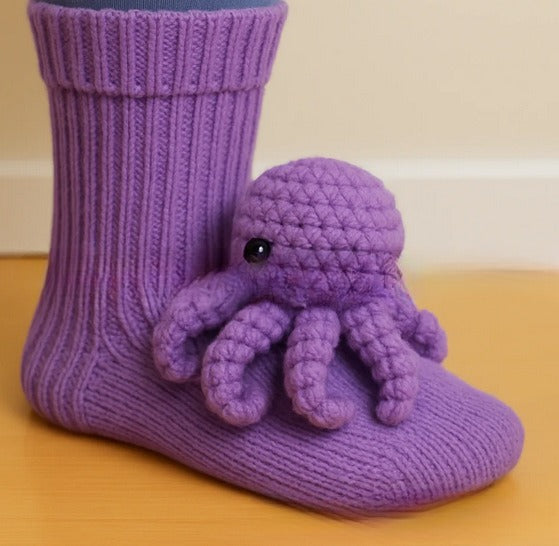 3D Knit Animal Socks 🧦🐾